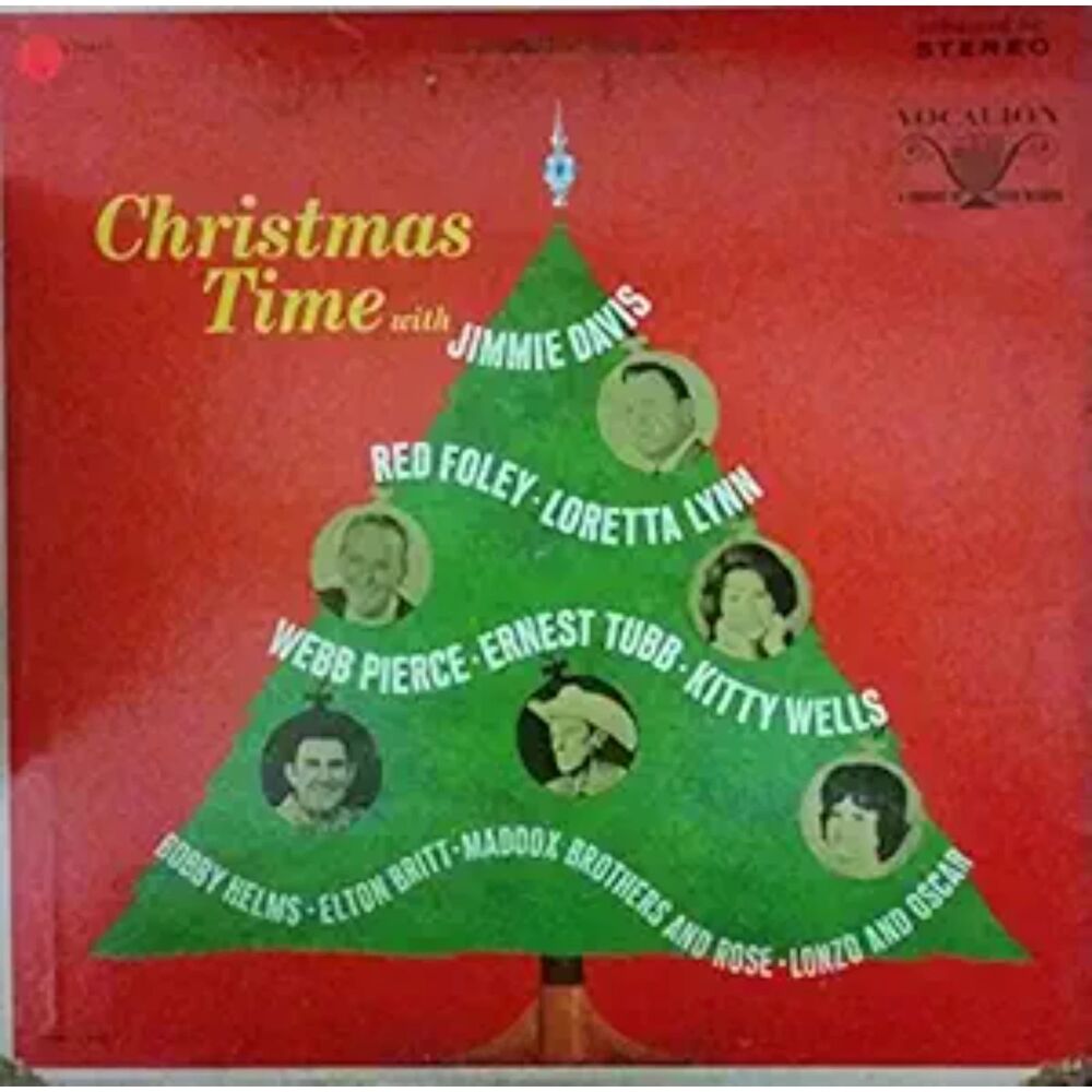 Christmas Time Davis Foley Loretta Lynn Pierce Tubb Kitty Wells country vinyl LP